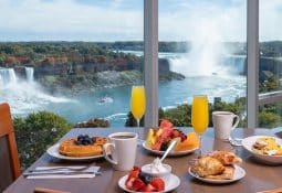 Breakfast overlooking the Falls at Fallsview Grand Buffet