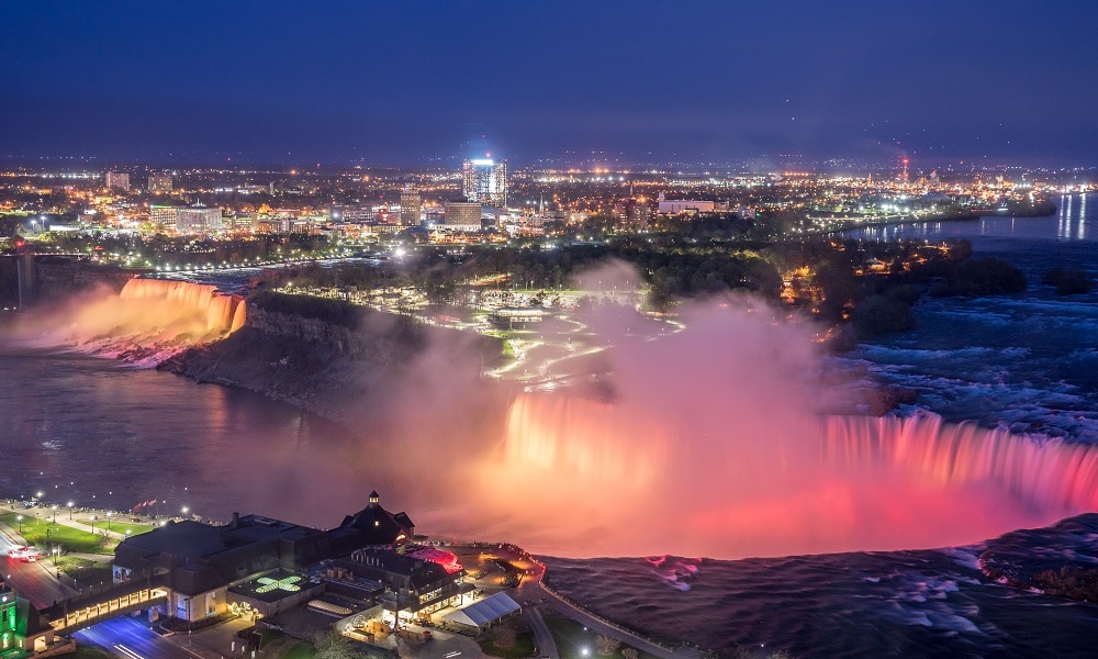 Nightly Illumination Niagara Falls Niagara Falls Attractions