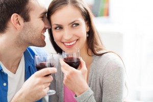 couple wine tasting 