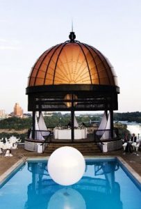Book the Sheraton's Garden Terrace Gazebo for your Niagara Falls wedding. 