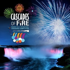 Cascades of Fire International Fireworks Competition in Niagara Falls.