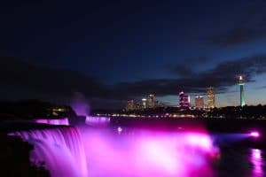 Niagara Parks - Pink Illuminated Falls