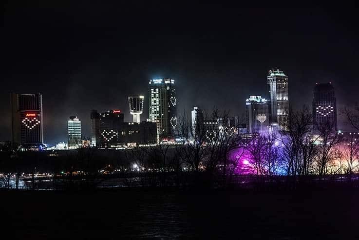 Niagara Heart of Hope on the Skyline