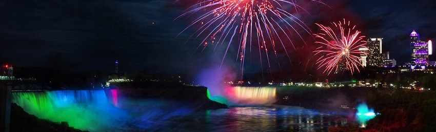 Fireworks Over Niagara Falls