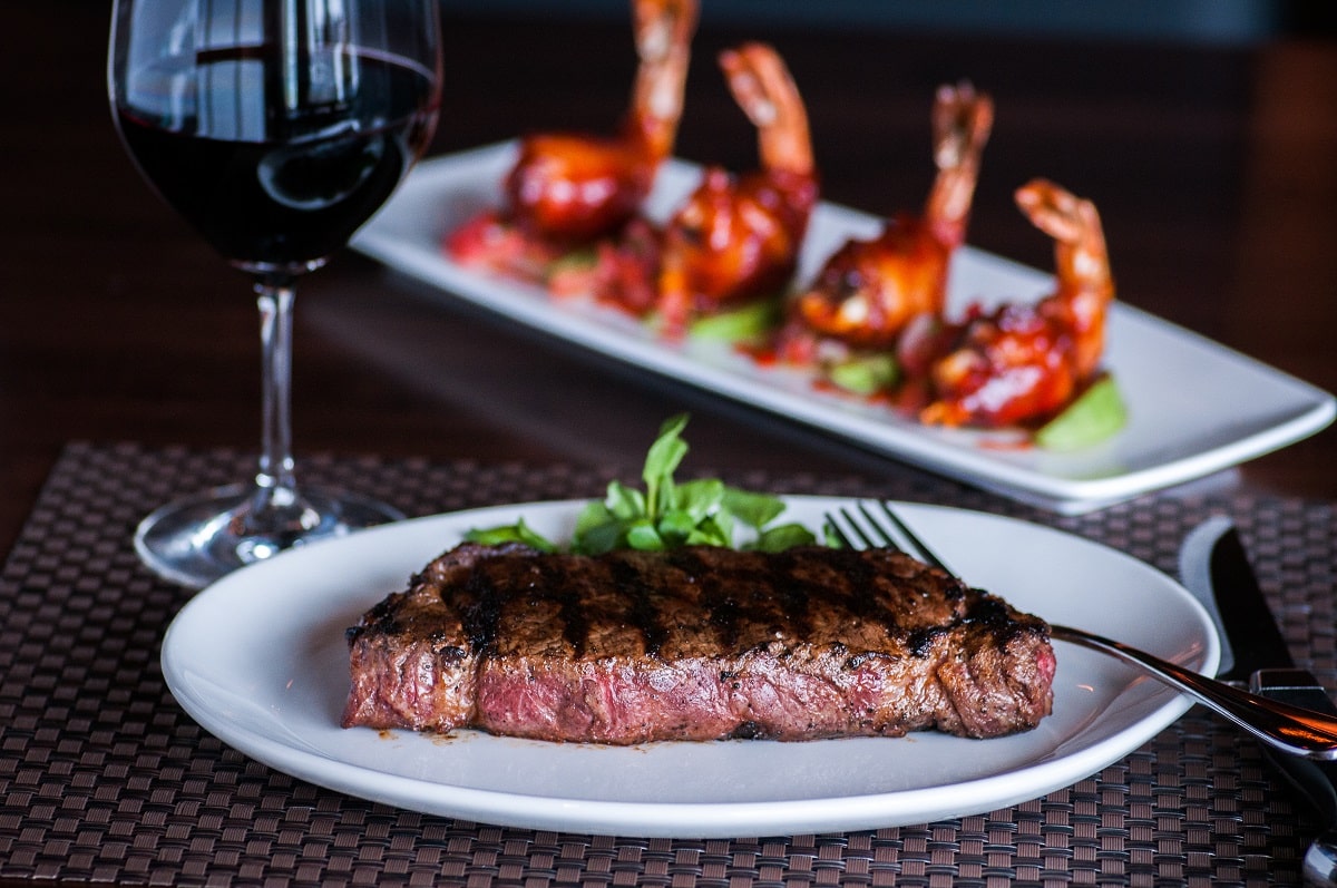 Wide selection of steak cuts at Morton's Grille