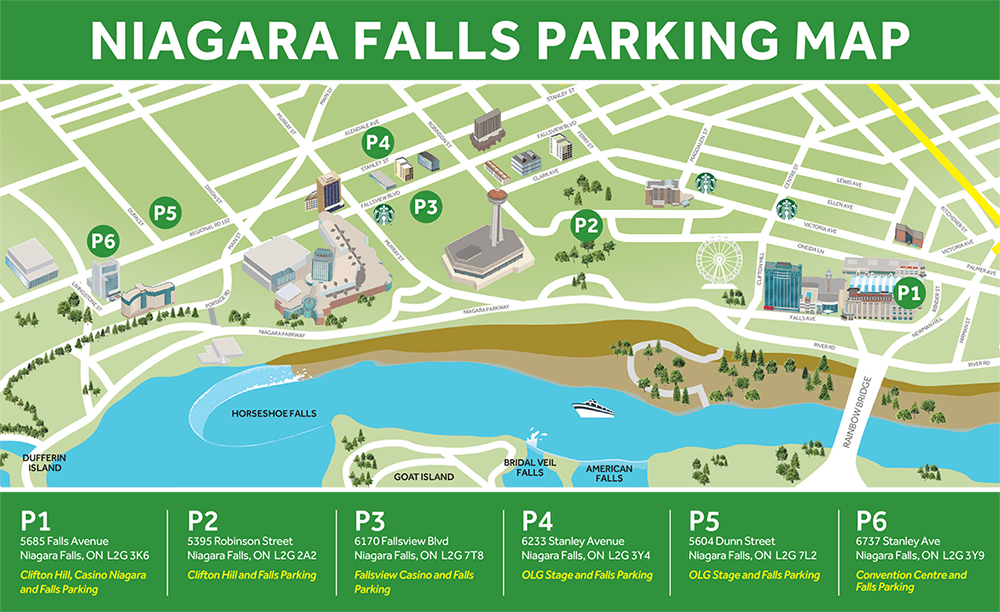 Niagara Falls Parking Map