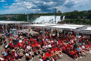 Niagara Parks Fan Zone In Queen Victoria Park Niagara Falls, Canada