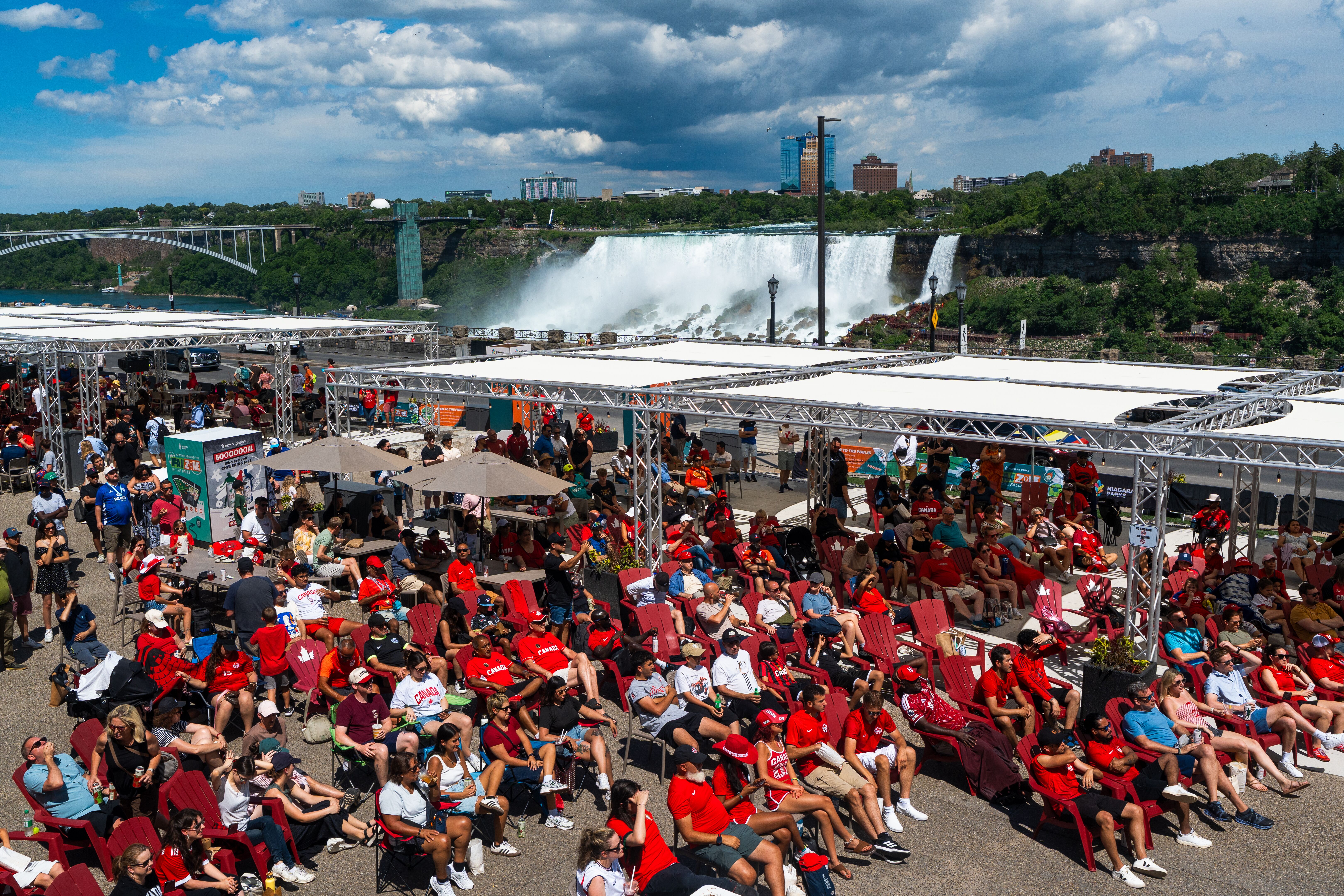 Niagara Parks Fan Zone In Queen Victoria Park Niagara Falls, Canada
