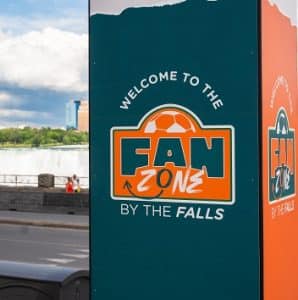 Niagara Park Fan Zone in Queen Victoria Park Niagara Falls