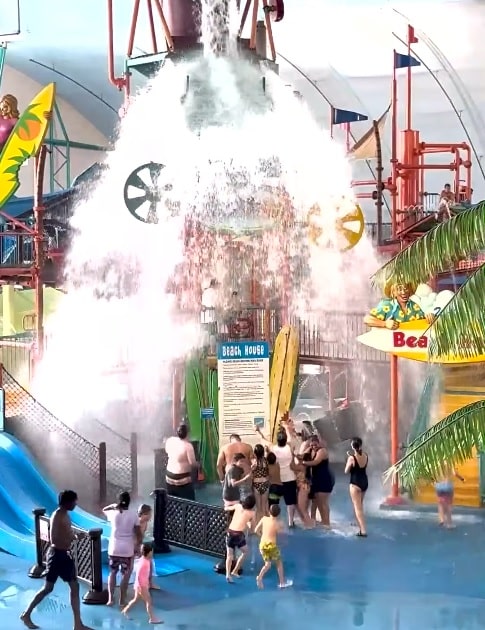 1000 Gallon Tipping Bucket at Fallsview Indoor Waterpark Niagara Falls Ontario